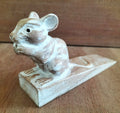 Hand carved Doorstop - Doormouse