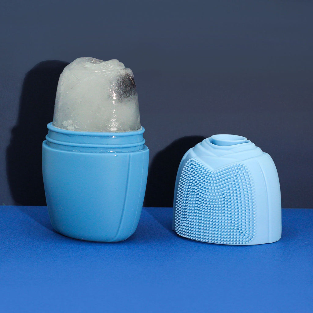 Silicone Ice Face Roller - roller - blue