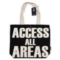 Iconic Classic Tote Bag - ACCESS ALL AREAS - Black Natural 10oz
