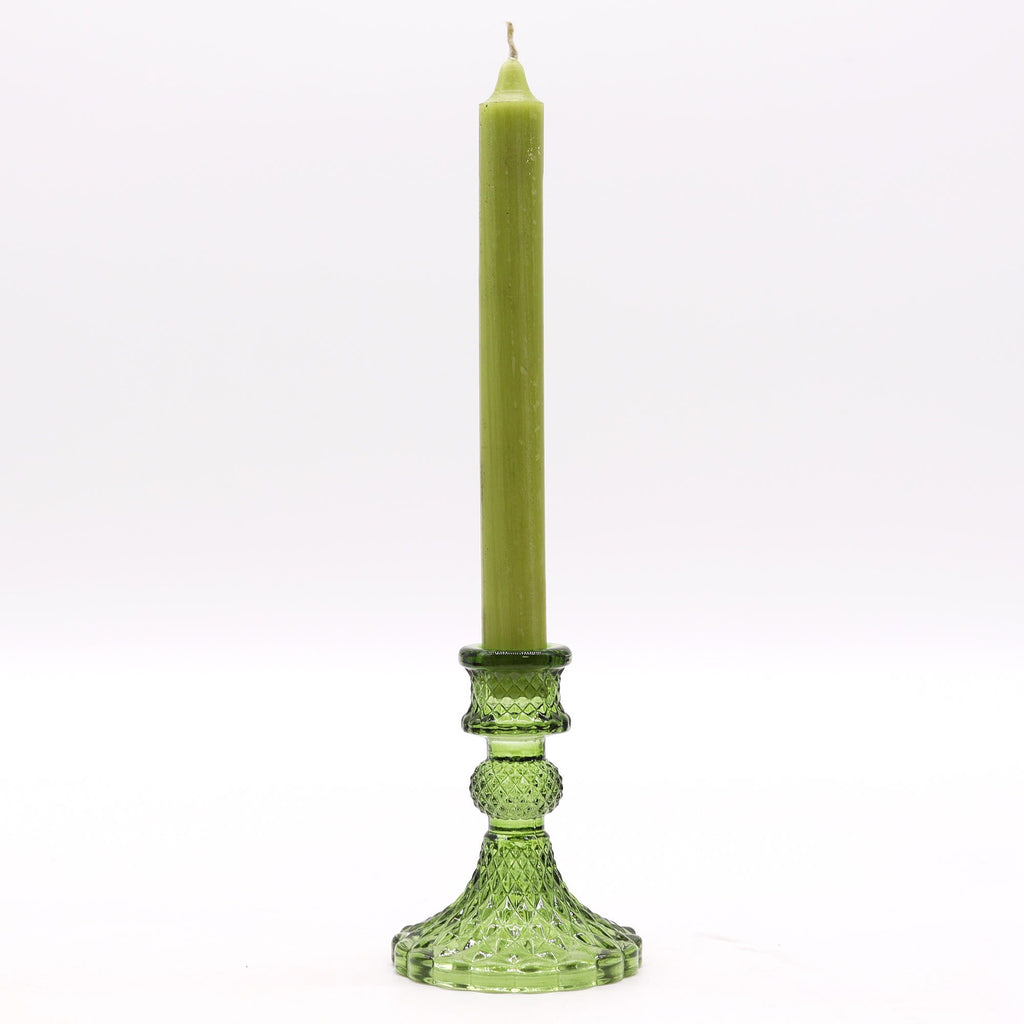 Vintage Dinner Candle Holder - Garden Jade