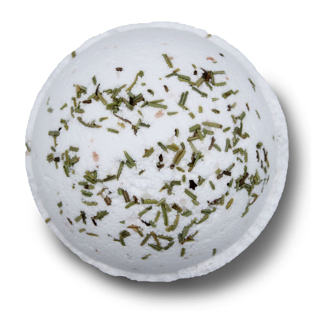 Clarity - Himalayan Salt Bath Bomb: Rosemary, Clary Sage & Olive Oil - 180g