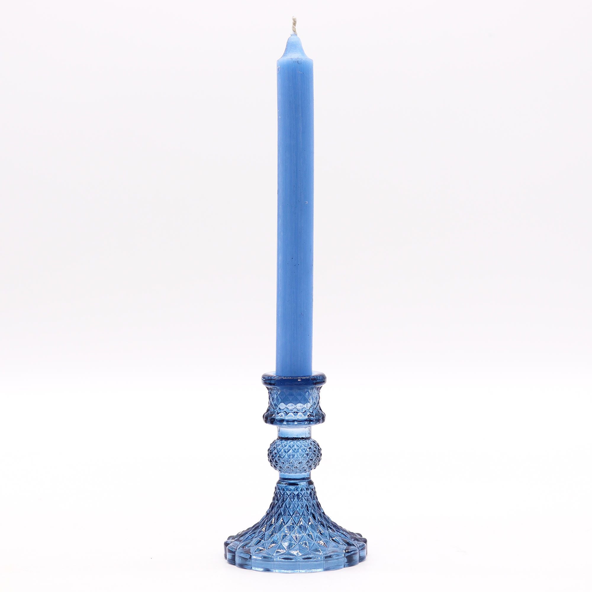 Vintage Dinner Candle Holder - Royal Blue