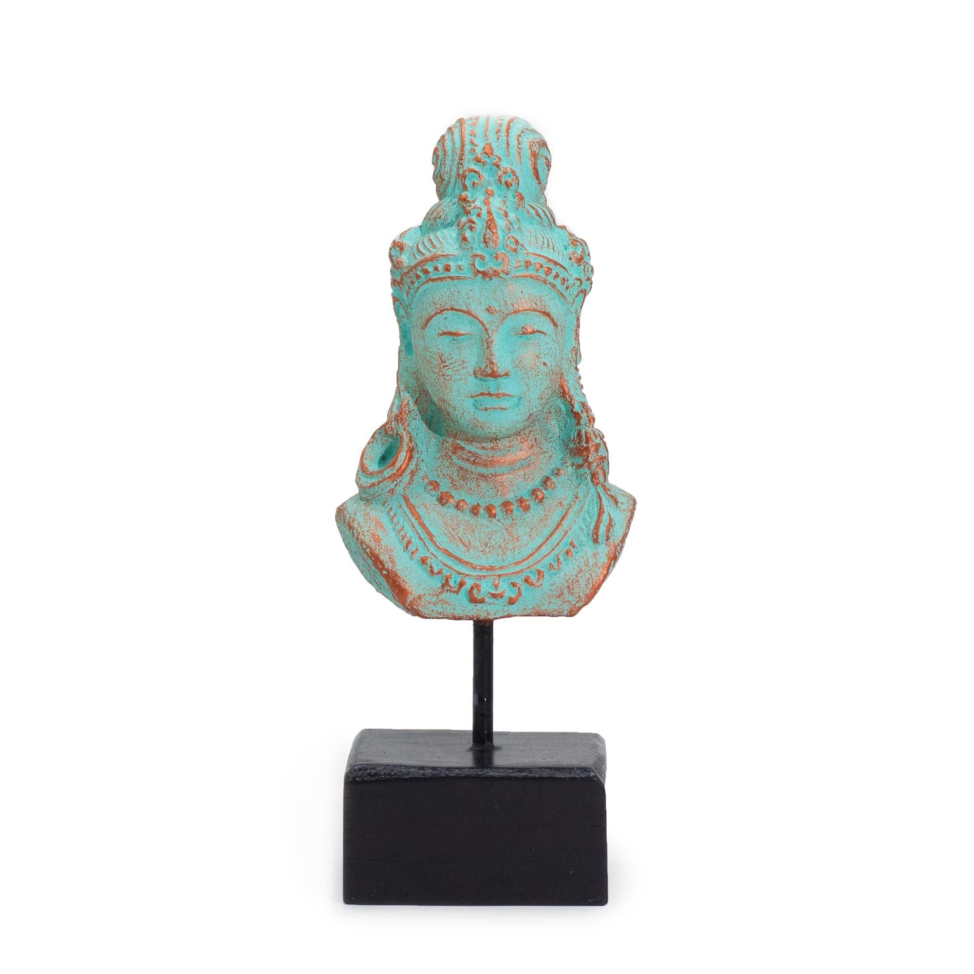 Lucky Java Princess on Stand - Green Copper